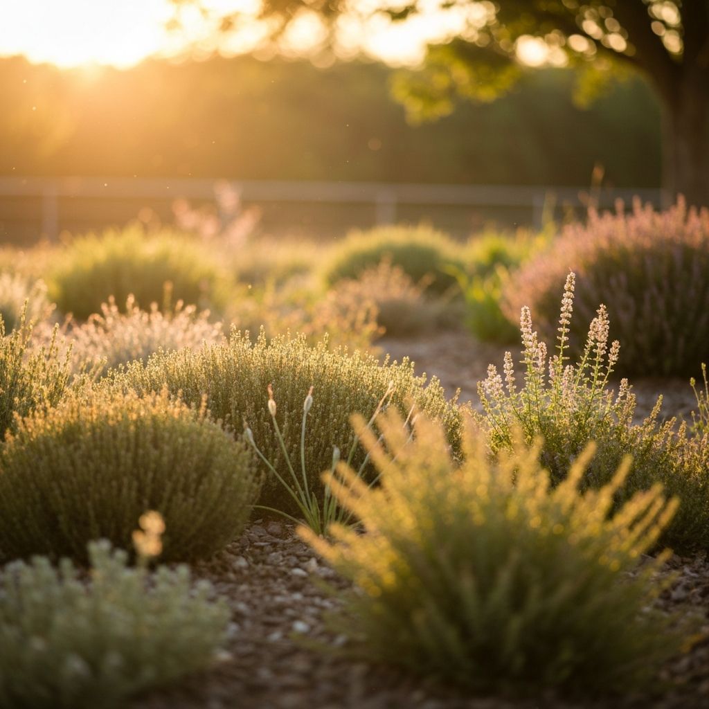 Serene wellness landscape